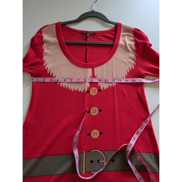 Wildfox Sweater Santa and Elf Knit Christmas Holidays Thermal Red White Size XS - Picture 12 of 13